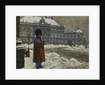 A Royal Life Guard on Duty Outside the Royal Palace Amalienborg, Copenhagen by Paul Fischer