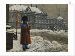 A Royal Life Guard on Duty Outside the Royal Palace Amalienborg, Copenhagen by Paul Fischer