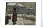 A Royal Life Guard on Duty Outside the Royal Palace Amalienborg, Copenhagen by Paul Fischer