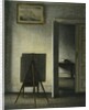 An Interior with the Artist's Easel by Vilhelm Hammershoi