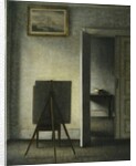 An Interior with the Artist's Easel by Vilhelm Hammershoi