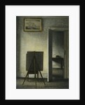 An Interior with the Artist's Easel by Vilhelm Hammershoi