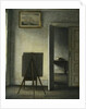 An Interior with the Artist's Easel by Vilhelm Hammershoi