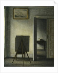 An Interior with the Artist's Easel by Vilhelm Hammershoi