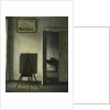 An Interior with the Artist's Easel by Vilhelm Hammershoi