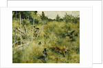 A Fox Taking a Crow; Rav Och Krakor, 1884 by Bruno Andreas Liljefors