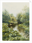 Summerday at the Stream; Sommerdag ved Aen, 1909 by Peder Monsted