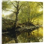 A Wooded River Landscape, 1910 by Peder Monsted