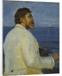 Portrait of the Artist Peder Severin Kroyer, half-length, 1907 by Michael Peter Ancher