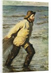 A Fisherman Hauling in his Nets, 1883 by Peder Severin Kroyer