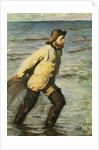 A Fisherman Hauling in his Nets, 1883 by Peder Severin Kroyer