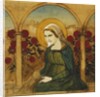 The Virgin Mary in the Rosegarden; Jungfru Maria i Rosengard by Albert Gustaf Aristides Edelfelt
