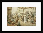 A Flower Market, France, 1900 by Alfred Jr. Glendening