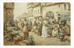 A Flower Market, France, 1900 by Alfred Jr. Glendening