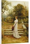 A Stroll in the Garden by Ernest Walbourn