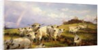 Wild Cattle of Chartley, Chartley Castle Beyond, 1902 by Henry William Banks Davis