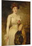 Portrait of a Lady in a White Dress, 1909 by George Elgar Hicks