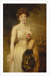 Portrait of a Lady in a White Dress, 1909 by George Elgar Hicks