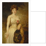 Portrait of a Lady in a White Dress, 1909 by George Elgar Hicks
