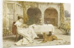 Faithful Friend at Tea Time by George Goodwin Kilburne