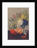 Still Life with Flowers and an Orange by Felix Elie Tobeen