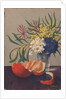 Still Life with Flowers and an Orange by Felix Elie Tobeen