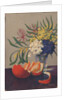 Still Life with Flowers and an Orange by Felix Elie Tobeen