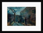 Along the Wall at Nightfall, 1881 by Paul Gauguin