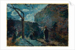 Along the Wall at Nightfall, 1881 by Paul Gauguin
