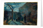 Along the Wall at Nightfall, 1881 by Paul Gauguin