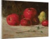 Still life, apples and pears, 1871 by Gustave Courbet