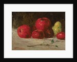 Still life, apples and pears, 1871 by Gustave Courbet