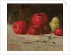 Still life, apples and pears, 1871 by Gustave Courbet