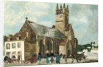 Church and Market, Brittany, 1930 by Christopher Wood