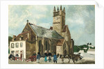 Church and Market, Brittany, 1930 by Christopher Wood