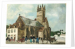 Church and Market, Brittany, 1930 by Christopher Wood