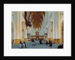 The interior of St. Bavo's, Haarlem by Isaak Nickelen