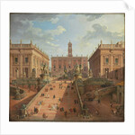 View of the Campidoglio, Rome, 1750 by Giovanni Paolo Pannini or Panini