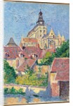 Gisors Cathedral, view from Fosse aux Tanneurs, 1897 by Maximilien Luce