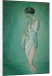 Bather in profile, effect of green and pink, 1918 by Felix Edouard Vallotton