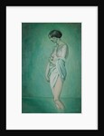Bather in profile, effect of green and pink, 1918 by Felix Edouard Vallotton