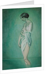 Bather in profile, effect of green and pink, 1918 by Felix Edouard Vallotton