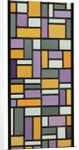 Stained-Glass Composition VIII, 1918-1919 by Theo van Doesburg