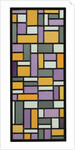 Stained-Glass Composition VIII, 1918-1919 by Theo van Doesburg