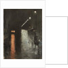 Street scene in Berlin at night, c.1920 by Lesser Ury