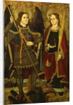 Saints Michael and Engracia by Juan de la Abadia
