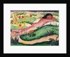 Nude Lying in the Flowers, 1910 by Franz Marc