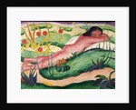 Nude Lying in the Flowers, 1910 by Franz Marc