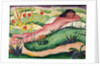 Nude Lying in the Flowers, 1910 by Franz Marc
