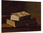 Still life with two books, 1858 by Francois Bonvin